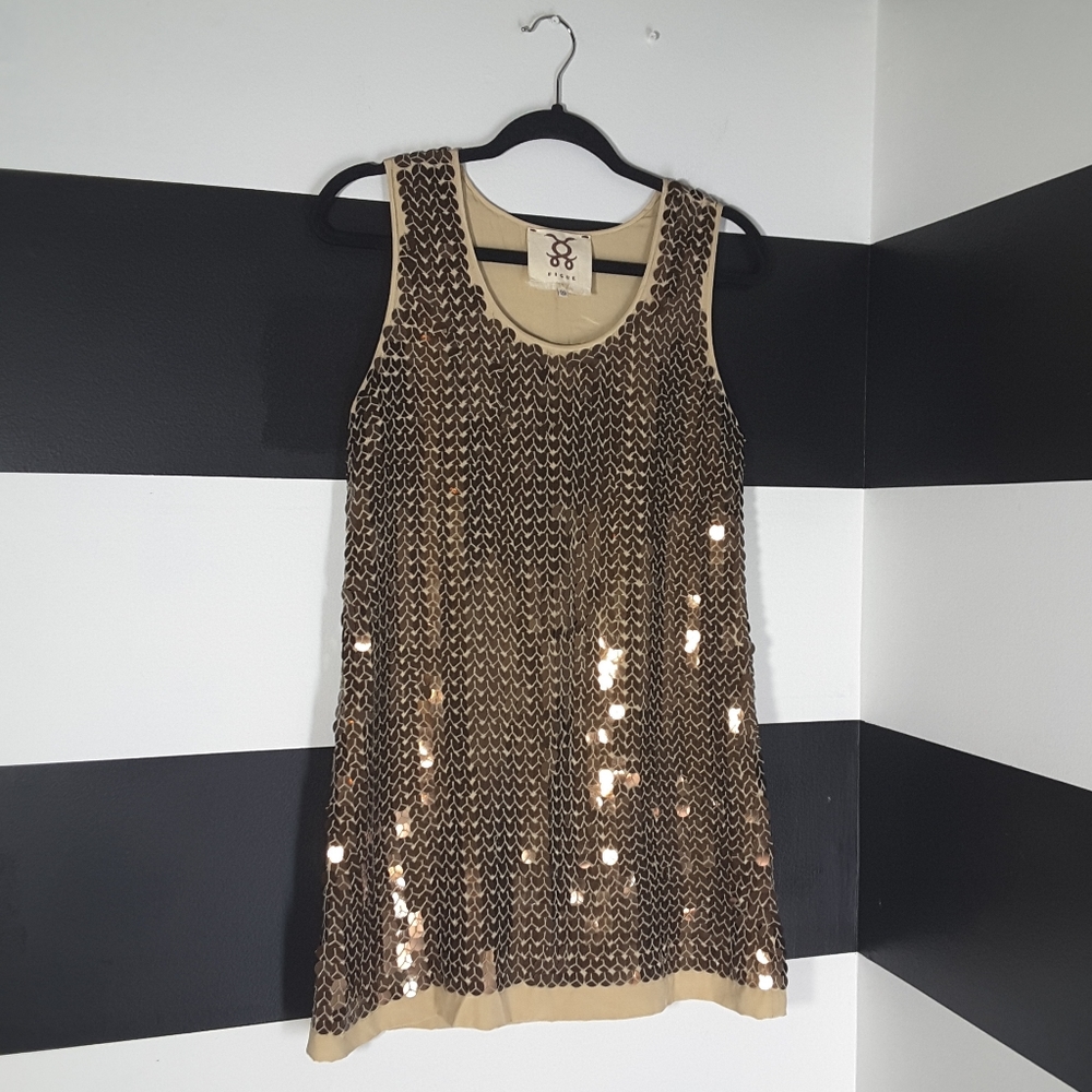 FIGUE $595 Silk Sequin Embellished Dress XS